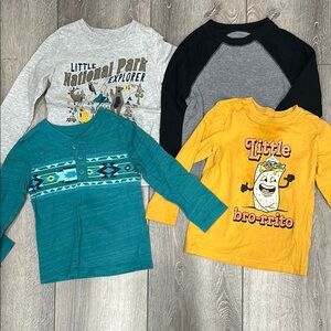 Toddler Boys 3T Graphic Long sleeve Tees